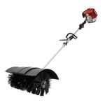 52CC 2-Stroke Handheld Sweeper 2.3 HP Petrol Engine Motor Broom Gas Power Sweeper Petrol Powered Sweeper Motor Broom for Cleaning Lawn Walkways Boulevard Driveways Garden Lawn Snow Cleaner