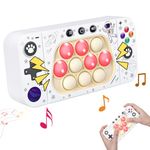 RONSTONE Pop Fidget Game Pop Pro Game for Kids Adult Handheld Quick Push Bubble Light Up Toy 4 Modes - Handheld Puzzle Game Sensory Toys Portable for Boys Girls Gift(Cosmo)