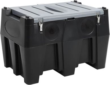 128 Gallon Portable Fuel Tank with 12V Self-Priming Pump, 10GPM High Flow Rate, Auto Shut-Off Nozzle – Heavy Duty Diesel & Gasoline Transfer Tank for Truck, Farm, Boat, Equipment Use - Black