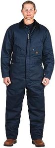 Walls Men's Twill Insulated Coverall, Navy, Medium