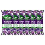 Zoflora Midnight Blooms Biodegradable Wipes, Antibacterial Multi-surface Cleaning Wipes, Kills 99,9% of Bacteria & Viruses, Convenient, Quick Cleaning, 6 Pack, 70 Wipes per Pack (420 Sheets)