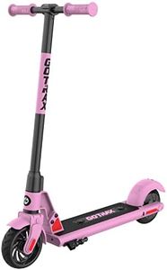 Gotrax GKS Electric Scooter, Kick-Start Boost and Gravity Sensor Kids Electric Scooter, 6" Wheels UL Certificated E Scooter for Kids Age of 6-12 (Pink)