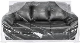 Yotelab Plastic Couch Cover for Moving,Sofa Bag Cover Protector,Furniture Cover for Storage,92Wx42Dx62/41H Inches