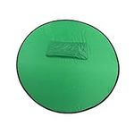 Akozon Collapsible Portable Webcam Background Portable Green Screen Backdrop 142cm Round Green Screen for Live Streaming Office Video Conferencing