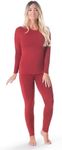 Rocky Women's 2 pc Ultra Soft Thermal Underwear, Top & Bottom Fleece Lined Long Johns