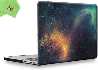 UESWILL Galaxy Pattern Hard Shell Case Compatible with MacBook Pro 13 inch with Retina Display No CD-ROM (Model A1502/A1425, Early 2015/2014/2013/Late 2012), Nebula/Green
