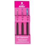 Susan Bates Crochet Hook Set H8, Sizes E4/3.5mm, F5/3.75mm, and G6/4mm