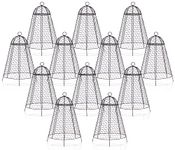 boldworks Garden Cloches for Plants Chicken Wire Cloche Plant Protector Pack of 12 Rustproof and Finer Mesh Outdoor Cages to Protect from Deer and Other Critter 20x12 Inch Extra Large