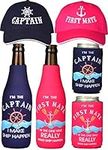 MEANT2TOBE Captain Hats, First Mate Hats, Captain Gifts, First Mate Gifts for Women, Boat Captain Gifts, Gifts for Boaters, Boating Gifts, Boat Captain Gifts, Boating Gifts for Couple