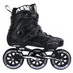 3 Wheels Inline Skates for Men Women, Professional Roller Skates for Male Female,High Performance Adult Speed Skates with 110MM Wheels (Black, MAN7/WOMEN8)