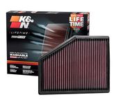 K&N Engine Air Filter: High Performance, Premium, Washable, Replacement Filter: Compatible 2015-2020 BMW (740i, 518d, 520d, 520i, 525d, 530d, 530e, 530i, 540D, 540i, 620d, 630d, other models) 33-3079