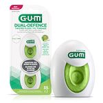 GUM Dual-Defence Twisted String Floss, Minty Green Tea 2X35M