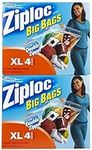 Ziploc Big Bags, XL, 4 Bags (Pack of 2)