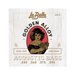 La Bella Acoustic Bass Guitar Phos/Bronze Extra Light 4095