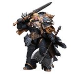 Pipigirl JoyToy 40K Genuine License 1:18 Action Figure, Space Wolves Leman Russ Primarch of The VIth Legion, 7.08 inch Collectible Action Figures Kits