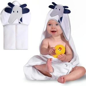 Mother's Choice Baby Hooded Towel, 100% Imported Cotton, 84cm x 84 cm, Machine Wash, Baby Bath Towel, Baby Towels and Washcloths, Hooded Towels for Baby, Baby Towels for Newborn (Giraffe)