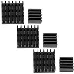 AZDelivery 3 x Passive Black Heatsink 2 pcs Cooler Set for Raspberry Pi Models A + B including eBook