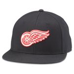 AMERICAN NEEDLE NHL National Hockey League Archive 400 Adjustable Snapback Baseball Hat, Detroit Red Wings (Black), One Size