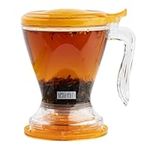 Tiesta Tea - Brewmaster Tea Infuser | Large Tea Strainer with Fine Mesh, Bottom Dispensing | BPA Free, Microwave & Dishwasher Safe, Reusable Tea Filter with Lid - 16 Oz Tea Steeper for Loose Leaf Tea