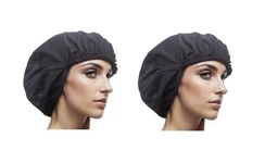 SuBaA Premium Washable Hairnet Head Cover Caps for Women - Breathable Fabric, Lightweight - 2pc | Ideal for Kitchen, House Cleaning, Garden | Food & Processing Industries, Hotels Hygiene Caps (Women) (2)