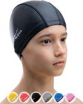 AqtivAqua Swimming Cap for Adults and Kids — Soft and Elastic Spandex with Protective Layer — Ideal for Use in Swimming Pools or Open Water