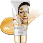 24K Gold Peel Off Face Mask, Peel Off Mask, Blackhead Remover Mask for Women, Purifying and Deep Cleansing for All Skin Types, 60g