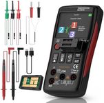 Multimeter With Transistor Tester, 25000 Counts TRMS, Recording and Monitoring Data Mode, Resistance, Capacitance, Diode, Frequency, NCV, Current Voltage Tester