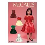 Mccall's Patterns 7648 CCE Childrens/Girls Dresses Sewing Pattern, Tissue, Multi-Colour, 17 x 0.5 x 0.07 cm