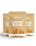 Organic Gluten Free Bread Mix by Sun & Seed - 300g - 3 Pack - Vegan Bread Loaf Mix - Made with Tapioca, Psyllium Husk & Sorghum Flour - Free From Dairy, Egg, Wheat and Soy