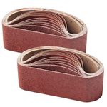 24 PCS 3x21-Inch Sanding Belts 40 Grit Aluminum Oxide Belt Sander Paper