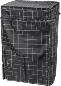 Portable Washing Machine Cover (Black checkered color, L-22.5x23.5x36inch)