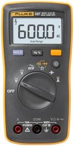 Fluke 107 AC/DC Current Handheld Digital Multimeter by Fluke, Gray