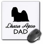 3dRose - Lhasa Apso Dog Dad - Mouse Pad - (mp-351077-1)