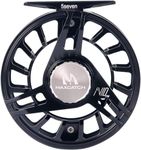 Maxcatch AVID PRO Fly Fishing Reel with CNC-machined Aluminum Body Super Large Arbor Design-3/5, 5/7, 7/9 Weights (Black, 7/9 wt)