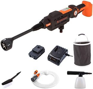 Yard Force AquaJet LW C02A Cordless Pressure Washer for Irrigation, Cleaning & Disinfection, 20 V/2.5 Ah, Max. 22 Bar Pressure, Flow Rate 180 L/h, with 20 V/2.5 Ah Battery