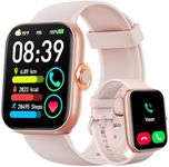 ENOMIR Smart Watch for Women Men (Answer/Make Calls) Compatible with iPhone/Android/Samsung, Alexa Built-in, [1.91" HD Screen] Waterproof Fitness Watch with Heart Rate/Sleep/SpO2 Monitor(Pink)