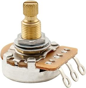 Musiclily Pro HD B500K Full Brass Metric Coarse 18-Spline Split Shaft Pot Linear Taper Potentiometer for Electric Guitar Bass