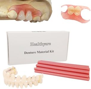 Denture Material Kit for Repair Missing Teeth or DIY Full Denture Fake Teeth