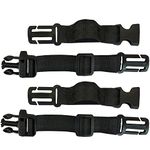 HDHYK 2 Pack Backpack Chest Strap Nylon 0.75 inch Webbing Durable Adjustable Chest Belt-Backpack Sternum Strap Suitable for Most Backpacks (Black), Black, Classic