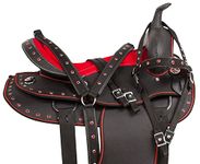 Skora Red Cordura Western Pleasure Trail Barrel Racing Show Horse Saddle Free Tack Saddle Pad Cordura Size 16