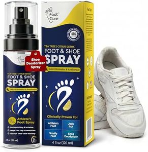 Foot Cure Shoe Deodorizer Spray - Tea Tree & Citrus Shoe Deodorizer for Smelly Feet, Athletes Foot Spray Odor Eliminator and Sweat Control | Removes, Controls & Prevents Odors - 120ml Made in USA
