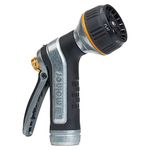 Melnor Heavy-Duty Metal Hose Nozzle with Locking Rear Trigger; 7-Pattern Water Sprayer