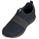 CALTO Men's Invisible Height Increasing Elevator Shoes - Grey Ultra Feather Lightweight Sporty Sneakers - 2.1 Inches Taller - Q121 - Size 10 UK