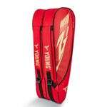 YOUNG R2 Double Zipper Badminton Kitbag with Side Pouch (Red)