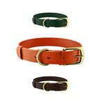 Tuff Pupper Classic Heavy Duty Dog Collar | 10x Stronger Than Leather | 100% Waterproof & Odor Proof Dog Collar | Tough Rust-Proof All Metal Hardware Medium (15-19" Neck)