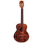 Luna Henna Dragon Mahogany Baritone Ukulele - Natural