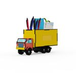 MakerTech Gifting Wooden Mini Truck Pen, Pencil Holder|Desk Organizer| Gift for Men, Boy|Unique Gift for Colleagues, Father, Friend, Boss, Teacher/Student| Stylish Home Decor Gift(Yellow & Red)