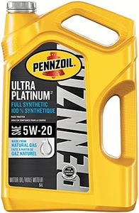 Pennzoil Ultra Platinum Full Synthetic 5W-20 Motor Oil (5L, Single Pack)