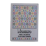 Modiano Plastic Poker Playing Cards for Casino, Gaming - Washable Teen Patti Poker Cards, White