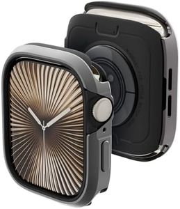 MAGEASY Aircraft-Grade Aluminum Rugged Case for 42mm Apple Watch Series 10 | 2 in 1 Metal Hard Shell with Shockproof Inner Bumper for Maxed Protection, Odyssey - Natural Titanium